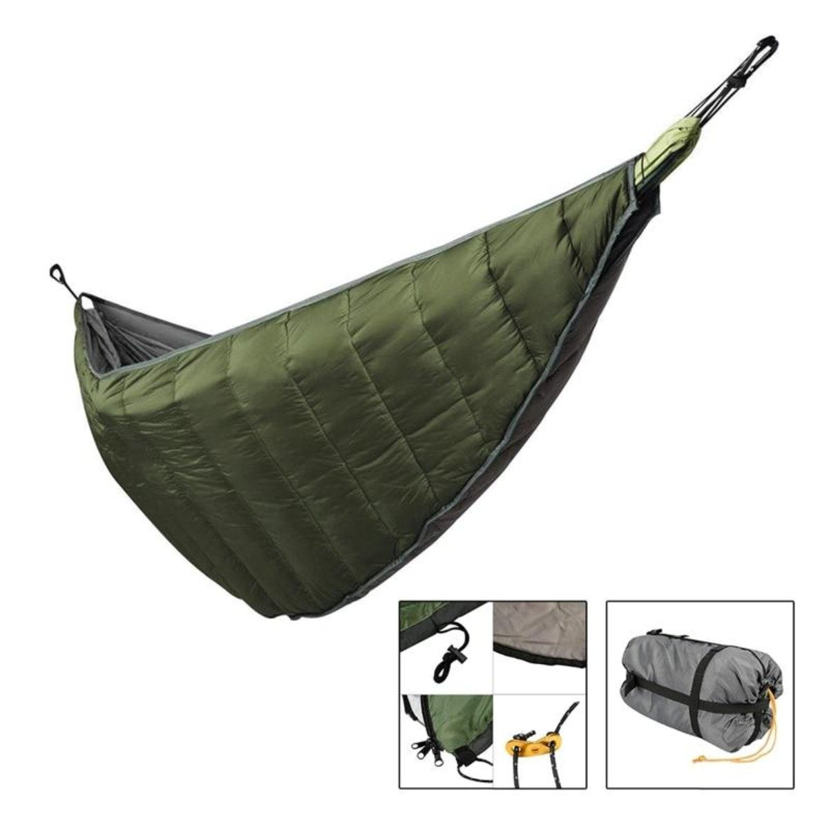 Durable Quilted Hammock Underquilt – Ripstop Nylon, Insulated for Camping & Backpacking