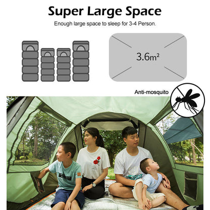 4–5 Person Automatic Pop‑Up Tent – Large Capacity Instant Camping Shelter for Families
