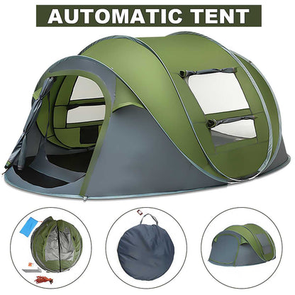4–5 Person Automatic Pop‑Up Tent – Large Capacity Instant Camping Shelter for Families