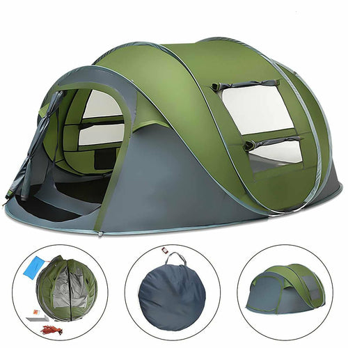 4–5 Person Automatic Pop‑Up Tent – Large Capacity Instant Camping Shelter for Families