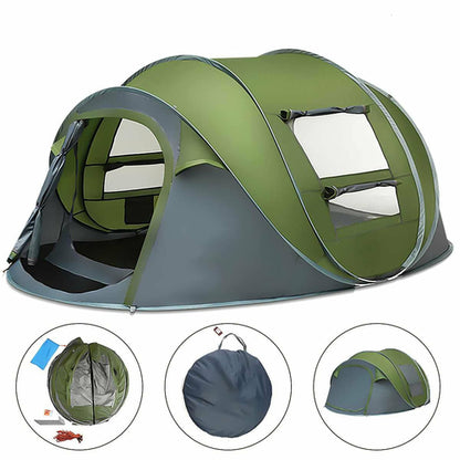 4–5 Person Automatic Pop‑Up Tent – Large Capacity Instant Camping Shelter for Families