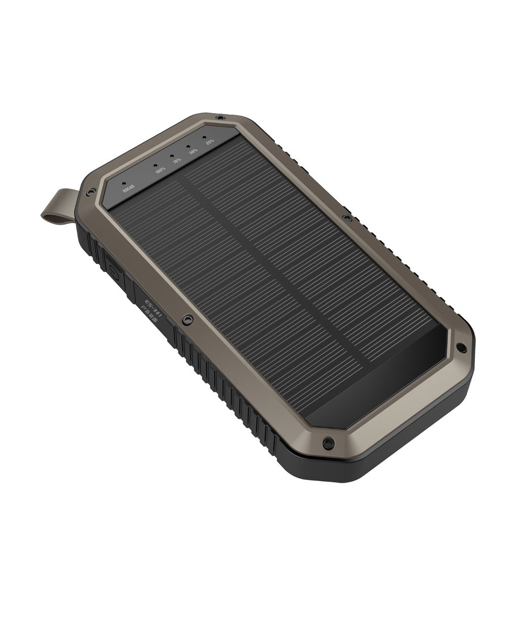 Sun Chaser Mini 10,000mAh Solar Wireless Phone Charger with Dual USB Ports