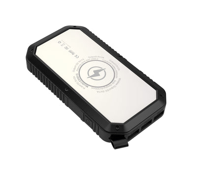 Sun Chaser Mini 10,000mAh Solar Wireless Phone Charger with Dual USB Ports